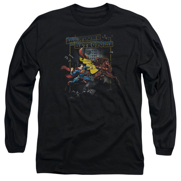 Superman - Showdown Adult Long Sleeve Shirt