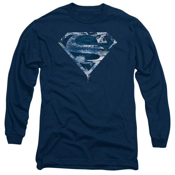 Superman - Water Shield Adult Long Sleeve Shirt