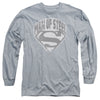 Superman - Man Of Steel Shield Adult Long Sleeve Shirt