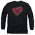 Superman - Hardcore Noir Shield Adult Long Sleeve Shirt