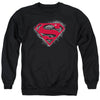 Superman - Hardcore Noir Shield Adult Crewneck Sweatshirt