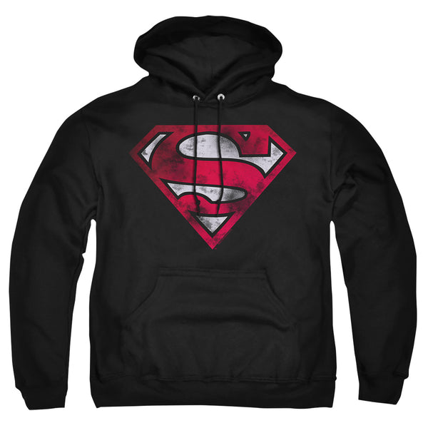 Superman - War Torn Shield Adult Pull Over Hoodie