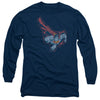 Superman - Scribble & Soar Adult Long Sleeve Shirt