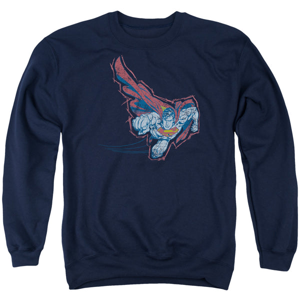 Superman - Scribble & Soar Adult Crewneck Sweatshirt