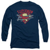 Superman - Chain Breaking Adult Long Sleeve Shirt