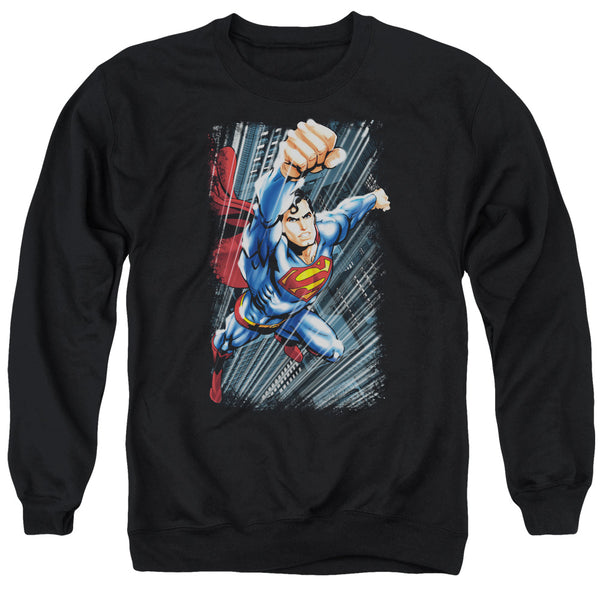 Superman - Faster Than Adult Crewneck Sweatshirt