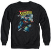 Superman - Through The Rubble Adult Crewneck Sweatshirt