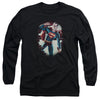 Superman - Vintage Steel Adult Long Sleeve Shirt