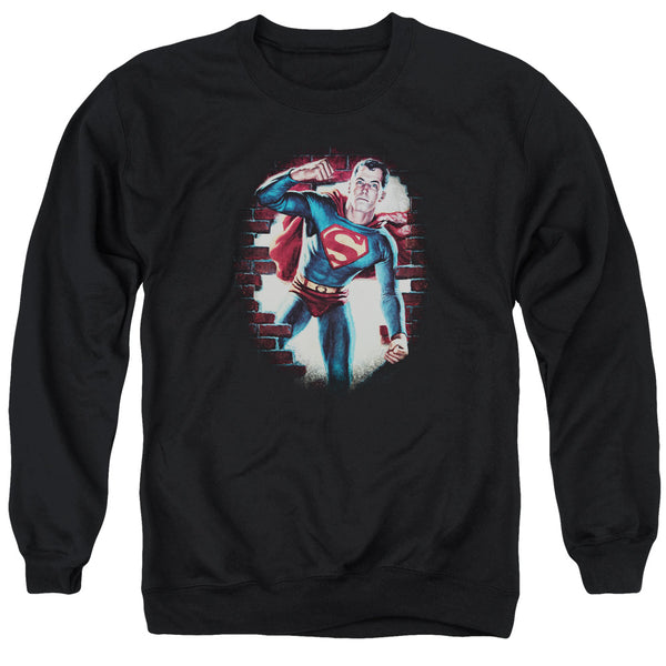 Superman - Vintage Steel Adult Crewneck Sweatshirt