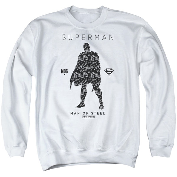 Superman - Paisley Sihouette Adult Crewneck Sweatshirt
