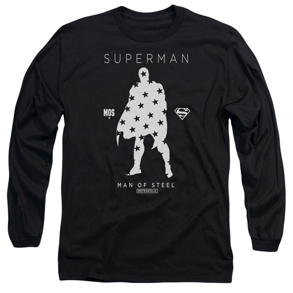 Superman - Star Silhouette Adult Long Sleeve Shirt