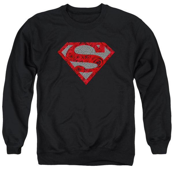Superman - Elephant Rose Shield Adult Crewneck Sweatshirt