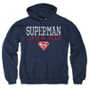 Superman - Lifting Team Adult Pull Over Hoodie