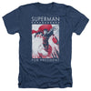 Superman - Superman For President Adult Regular Fit Heather Short Sleeve
