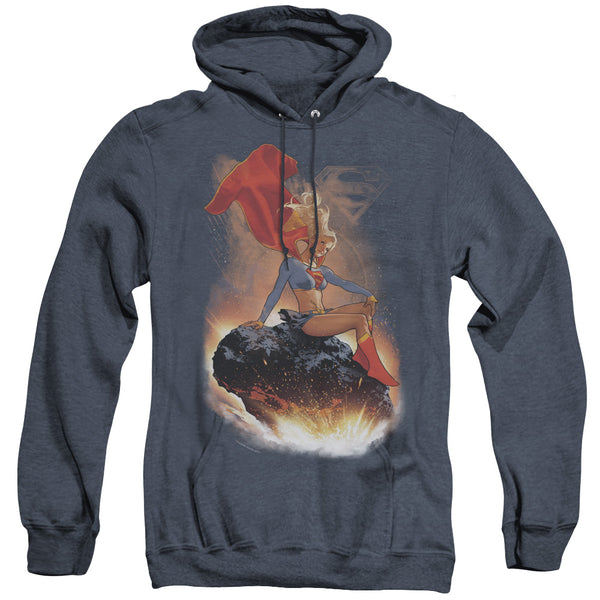 Superman - Ride It Out Adult Heather Hoodie