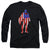 Superman - Flag Silhouette Adult Long Sleeve Shirt