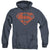 Superman - Vintage Shield Collage Adult Heather Hoodie
