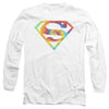 Superman - Spiral Tie Dye Logo Adult Long Sleeve Shirt