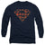 Superman - Rough Plaid Logo Adult Long Sleeve Shirt