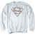 Superman - Rough Floral Logo Adult Crewneck Sweatshirt