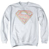 Superman - Rough Scribble Logo Adult Crewneck Sweatshirt