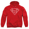 Superman - Rough Paisley Logo Adult Pull Over Hoodie