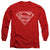 Superman - Rough Paisley Logo Adult Long Sleeve Shirt