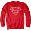 Superman - Rough Paisley Logo Adult Crewneck Sweatshirt