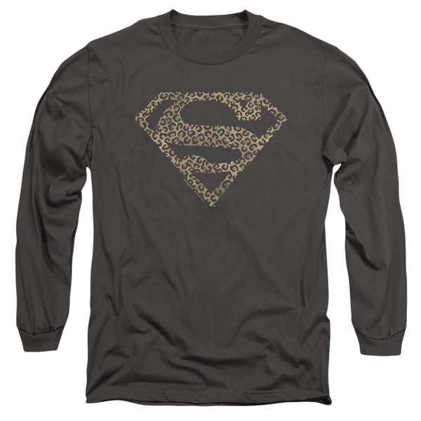 Superman - Rough Animal Logo Adult Long Sleeve Shirt
