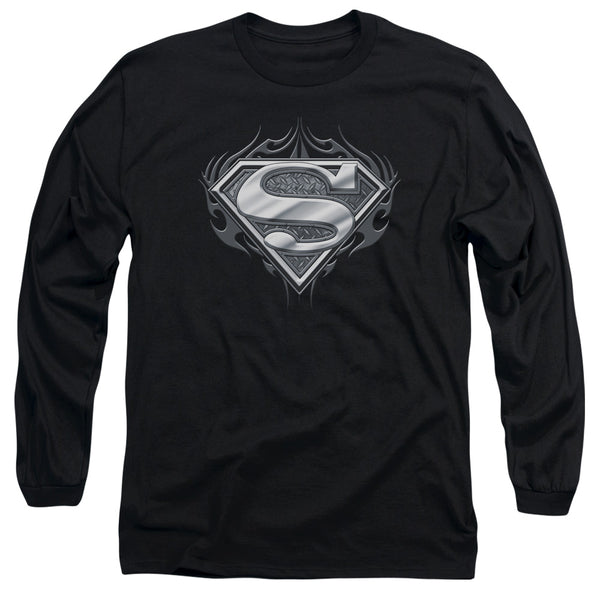 Superman - Biker Metal Adult Long Sleeve Shirt