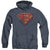 Superman - Rusted Shield Adult Heather Hoodie