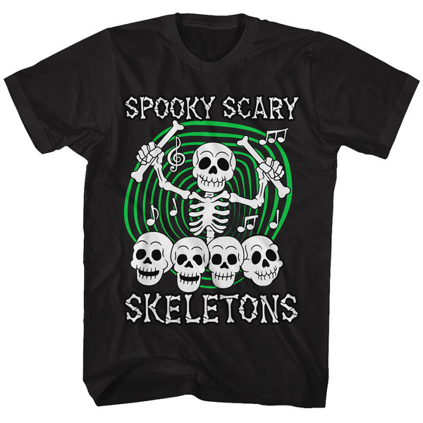 Skull Drummer - Spooky Scary Skeletons T-Shirt
