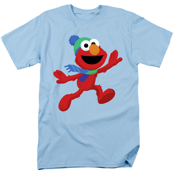 Sesame Street - Furry Friends Forever! Elmo'S Winter Run Adult Regular Fit Short Sleeve