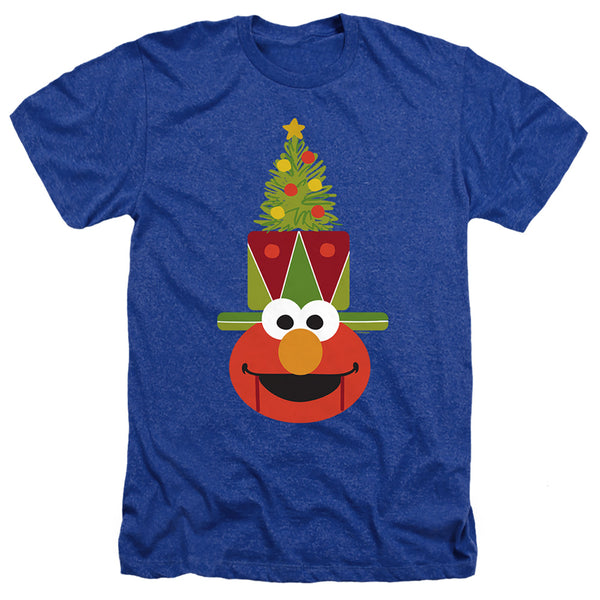 Sesame Street - Christmas Nutcracker Elmo Adult Regular Fit Heather Short Sleeve