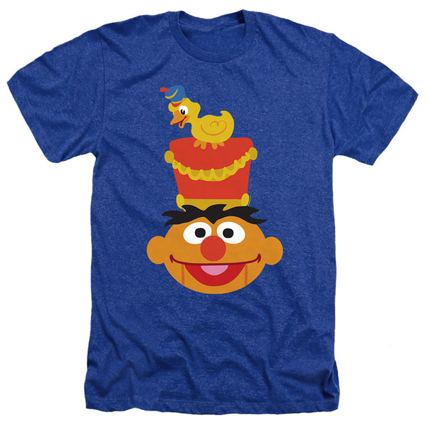 Sesame Street - Christmas Nutcracker Ernie Adult Regular Fit Heather Short Sleeve