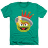 Sesame Street - Christmas Nutcracker Oscar The Grouch Adult Regular Fit Heather Short Sleeve
