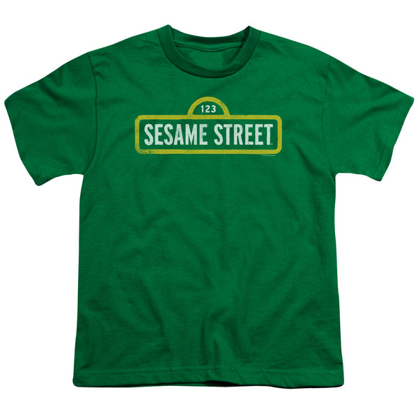 Sesame Street - Rough Logo Youth Short Sleeve