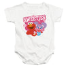 Sesame Street - Valentine'S Day Sweeties Elmo And Abby Infant Snapsuit