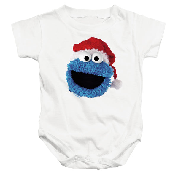 Sesame Street - Cookie Monster Christmas Hat Infant Snapsuit