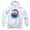 Sesame Street - Cookie Monster Christmas Hat Youth Hooded Sweatshirt