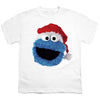 Sesame Street - Cookie Monster Christmas Hat Youth Short Sleeve