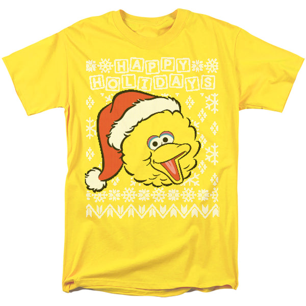 Sesame Street - Big Bird Ugly Christmas Adult Regular Fit Short Sleeve