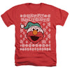 Sesame Street - Elmo Ugly Christmas Adult Regular Fit Heather Short Sleeve