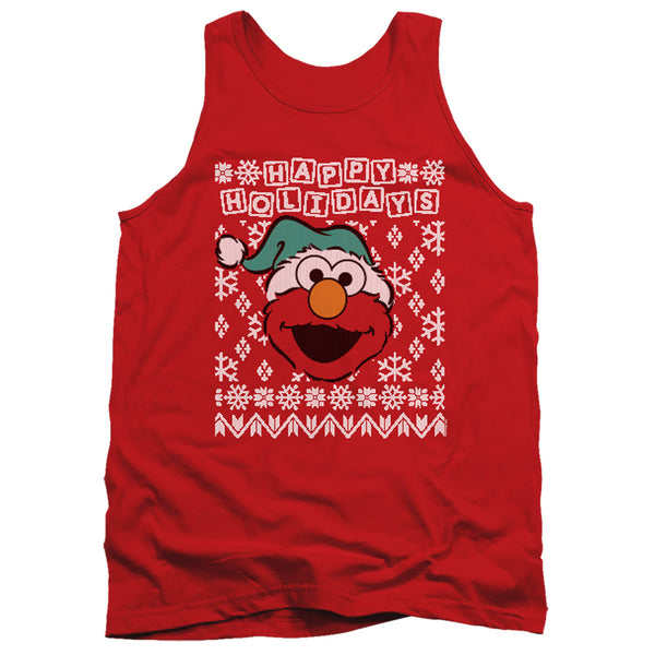 Sesame Street - Elmo Ugly Christmas Adult Tank Top