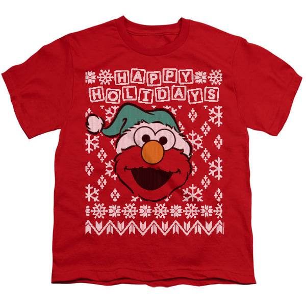 Sesame Street - Elmo Ugly Christmas Youth Short Sleeve