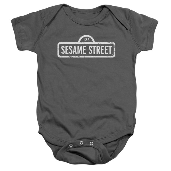 Sesame Street - One Color Logo Infant Snapsuit