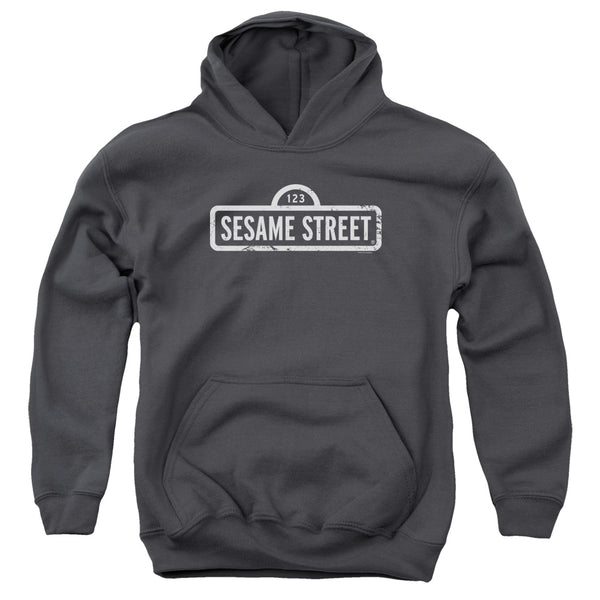 Sesame Street - One Color Logo Youth Hooded Sweatshirt