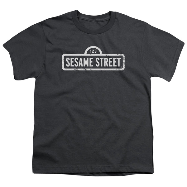 Sesame Street - One Color Logo Youth Short Sleeve