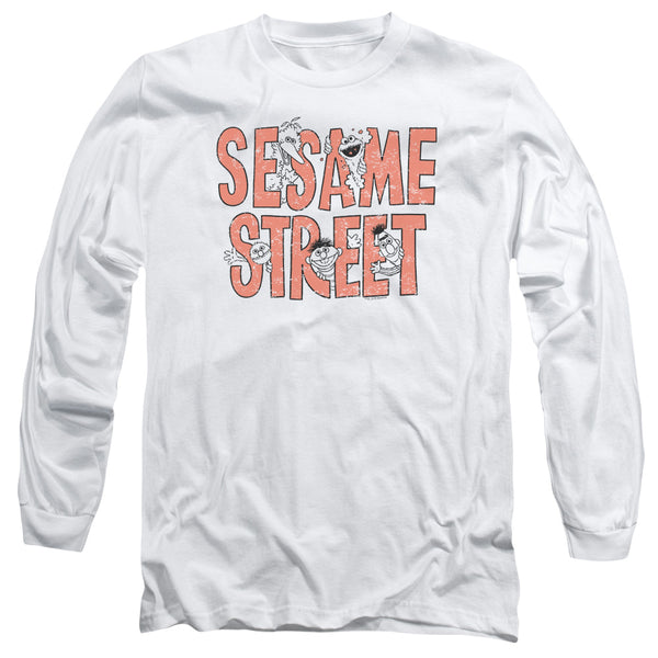 Sesame Street - In Letters Adult Long Sleeve
