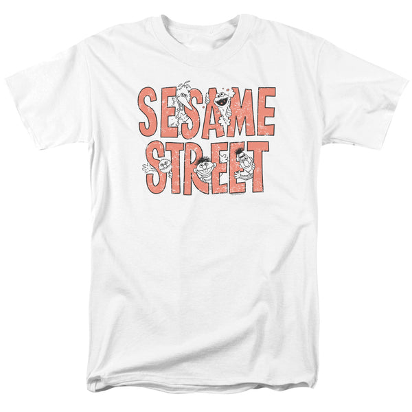 Sesame Street - In Letters Adult Regular Fit Short Sleeve